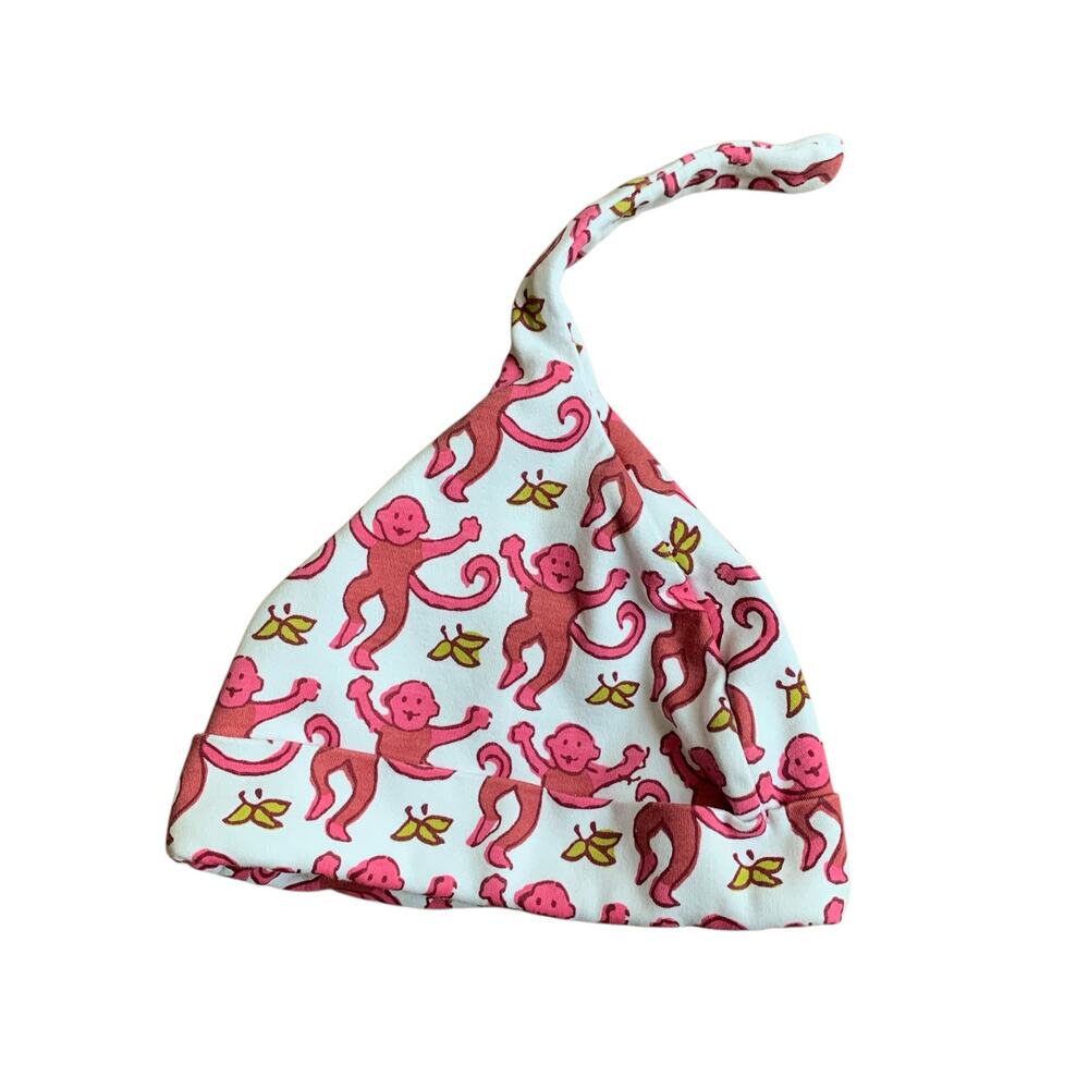 Roller Rabbit Pima Cotton Monkey Hat One Size - Picture 3 of 5